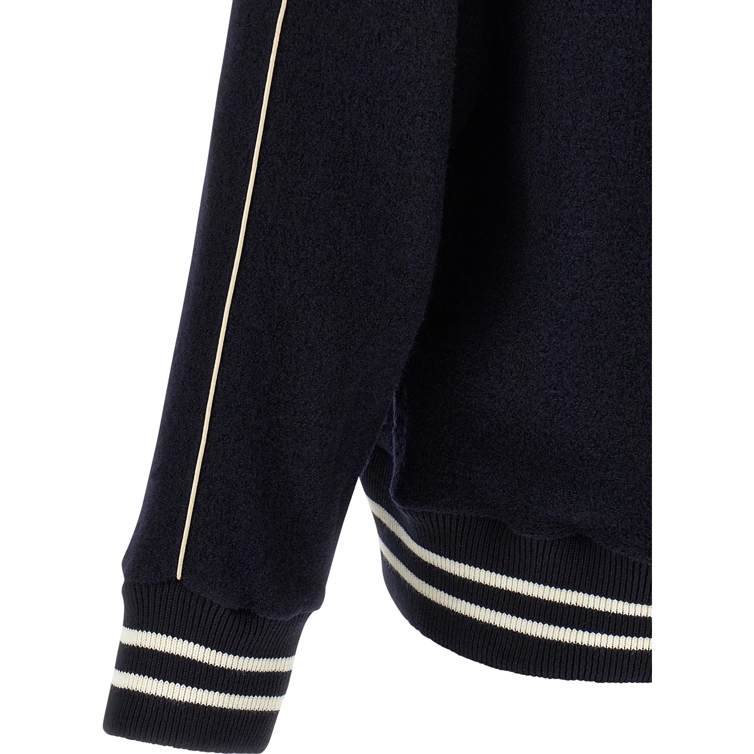 Blue Virgin Wool Bomber