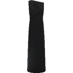 Black Triacetate Long Dress