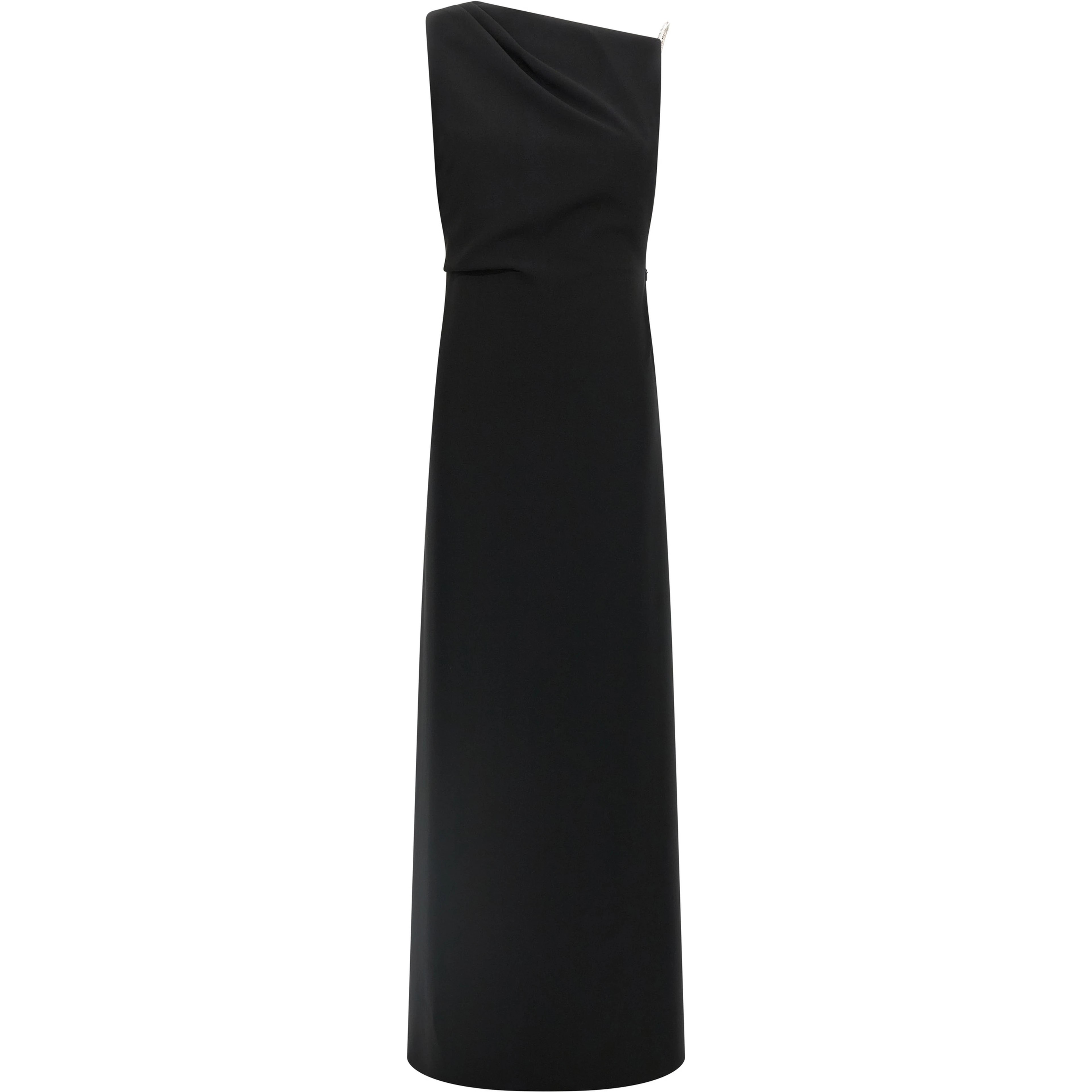 Black Triacetate Long Dress