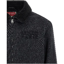 Black Cotton Denim Jacket