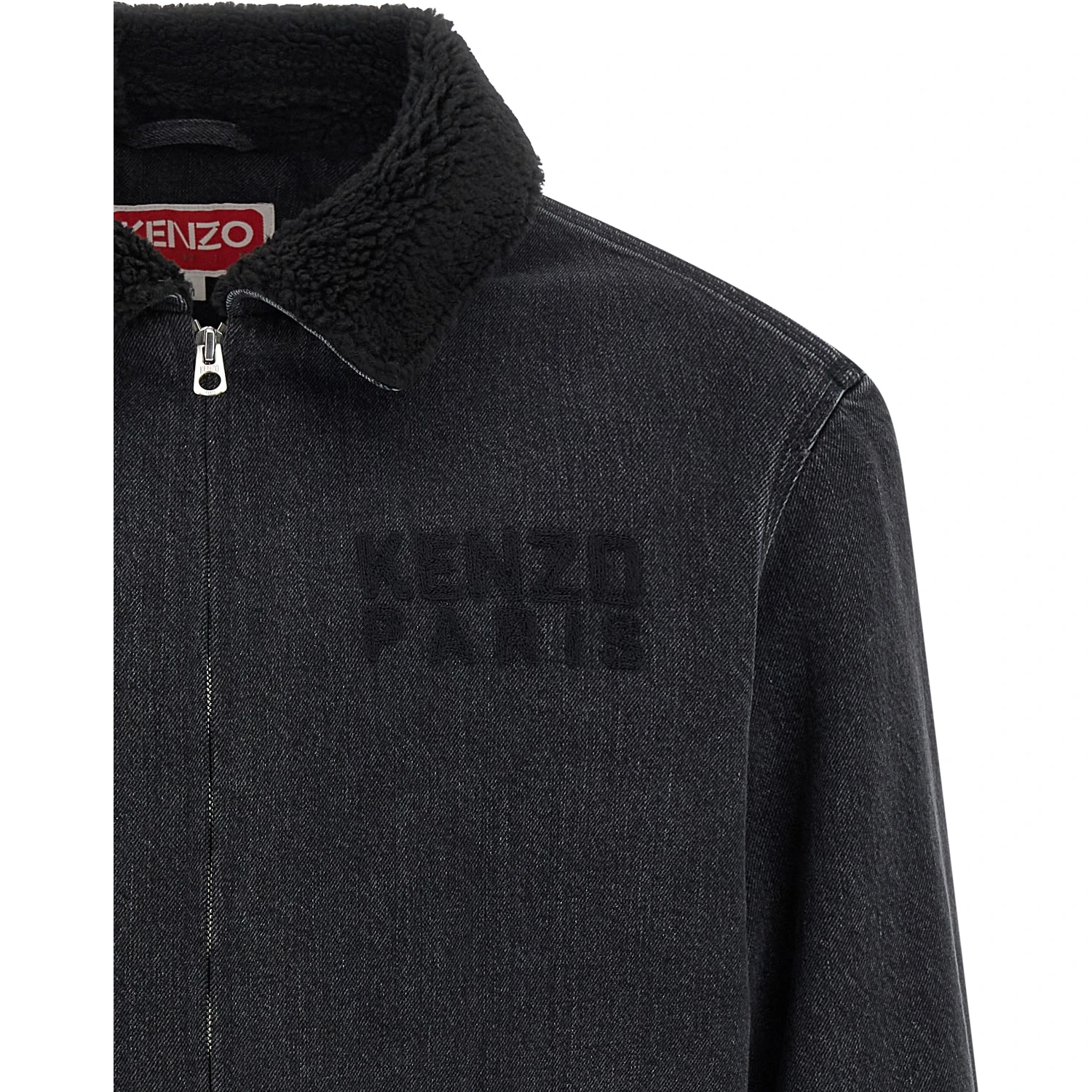 Black Cotton Denim Jacket