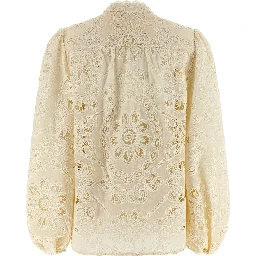 Beige Polyester Blouse