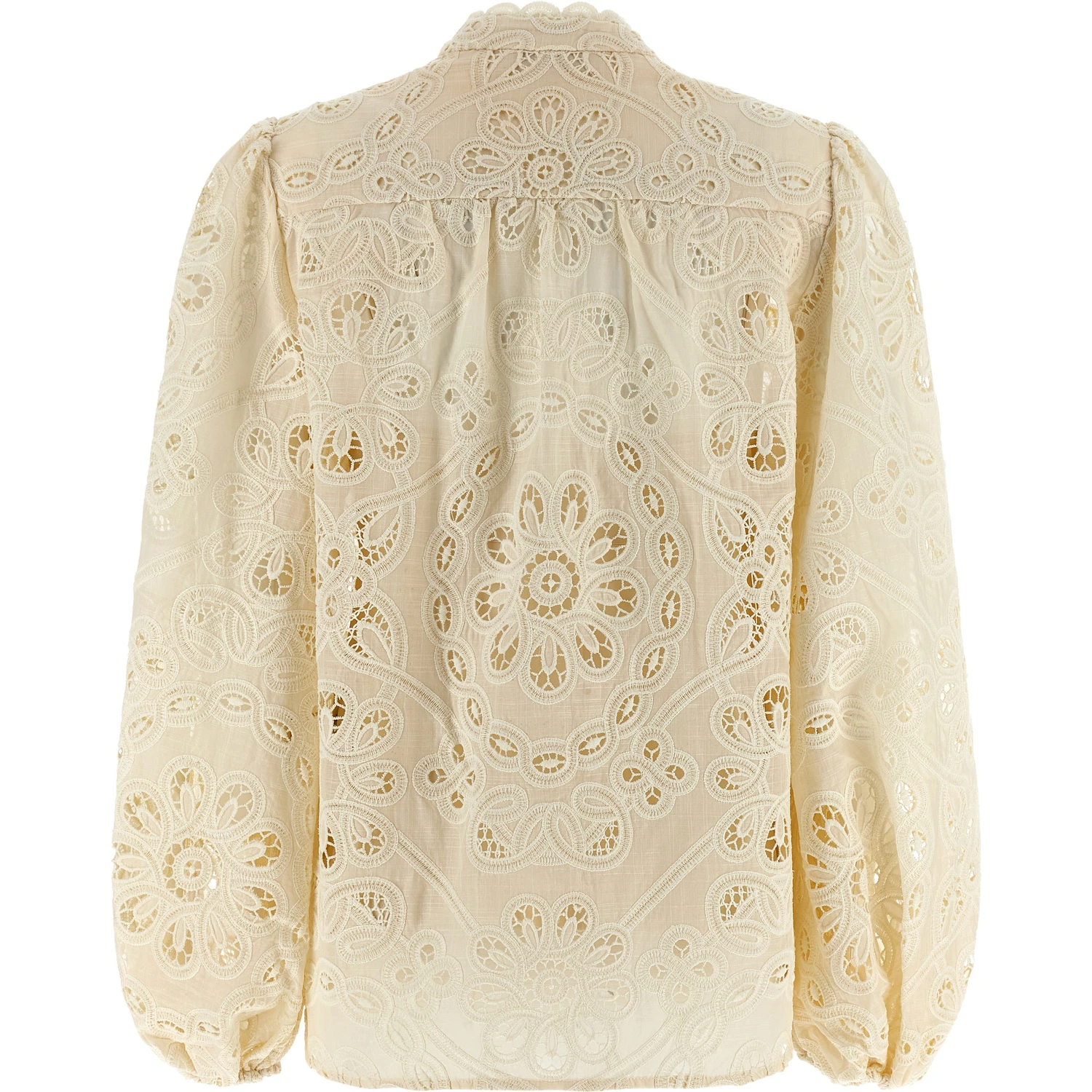 Beige Polyester Blouse