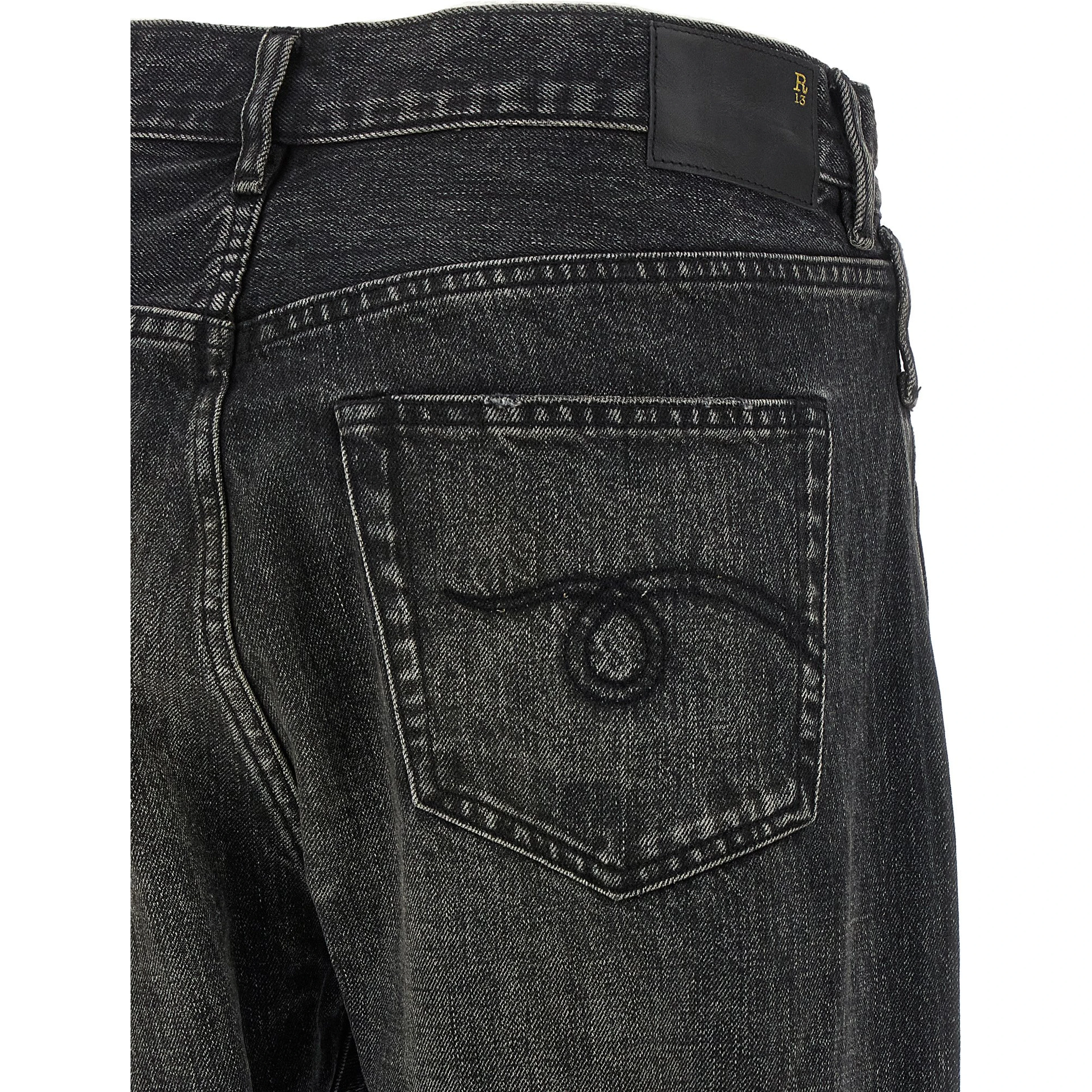 Black Cotton Jeans Denim