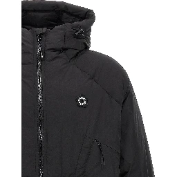 Black Polyester Shell Jacket