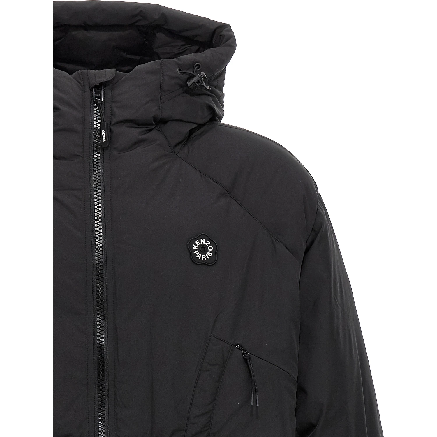 Black Polyester Shell Jacket
