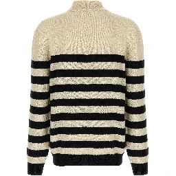 Bicolor Wool Cardigan