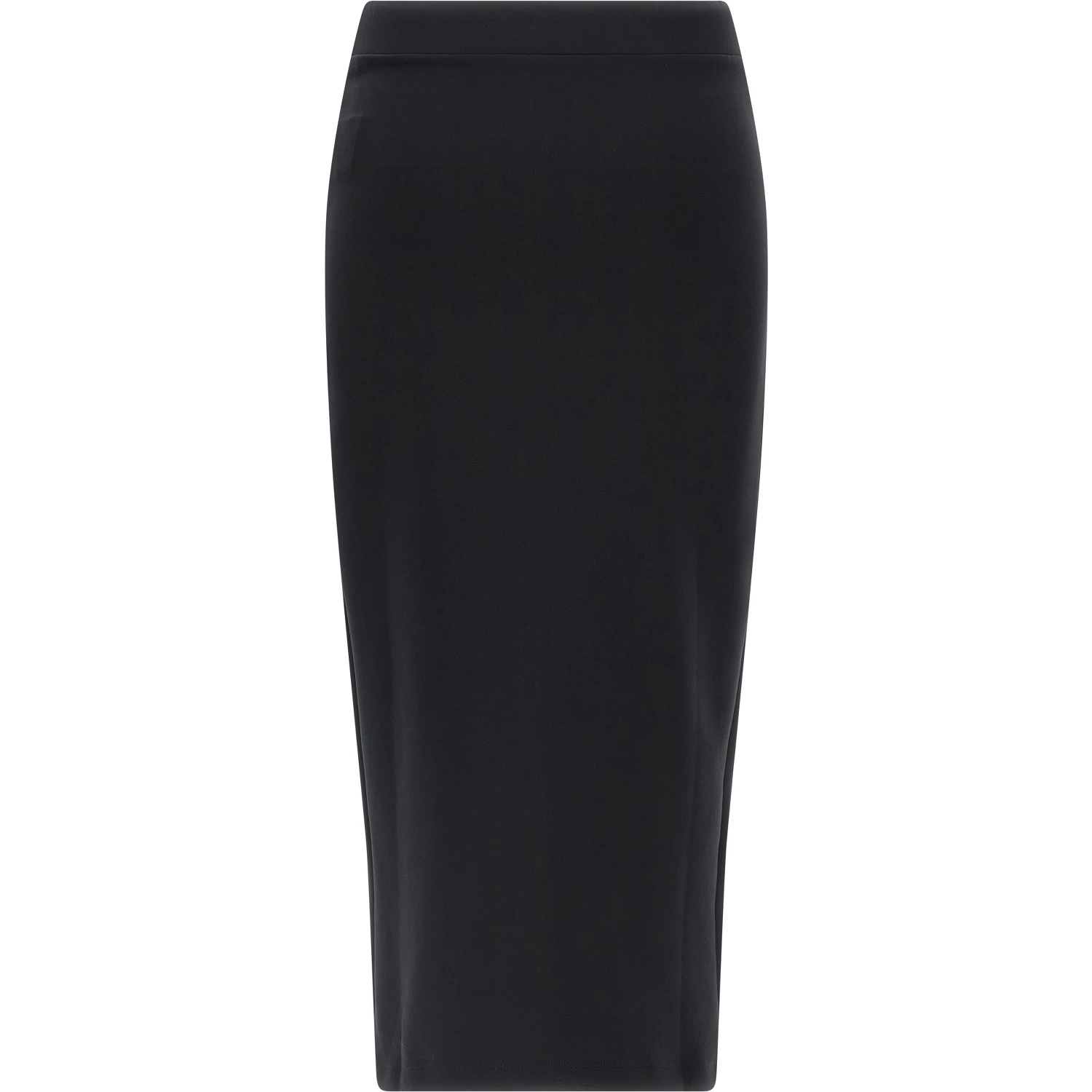 Black Polyamide Midi Skirt