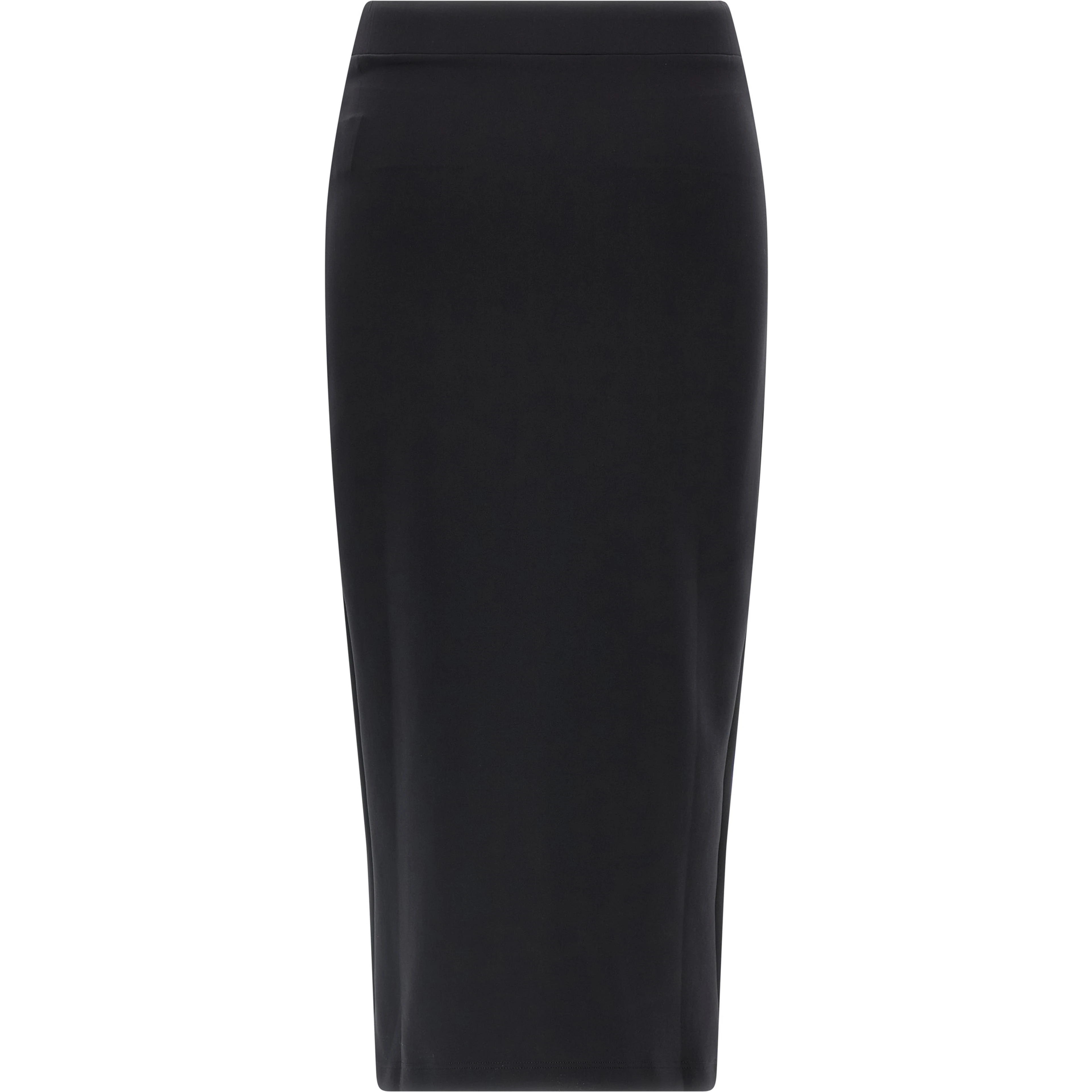 Black Polyamide Midi Skirt