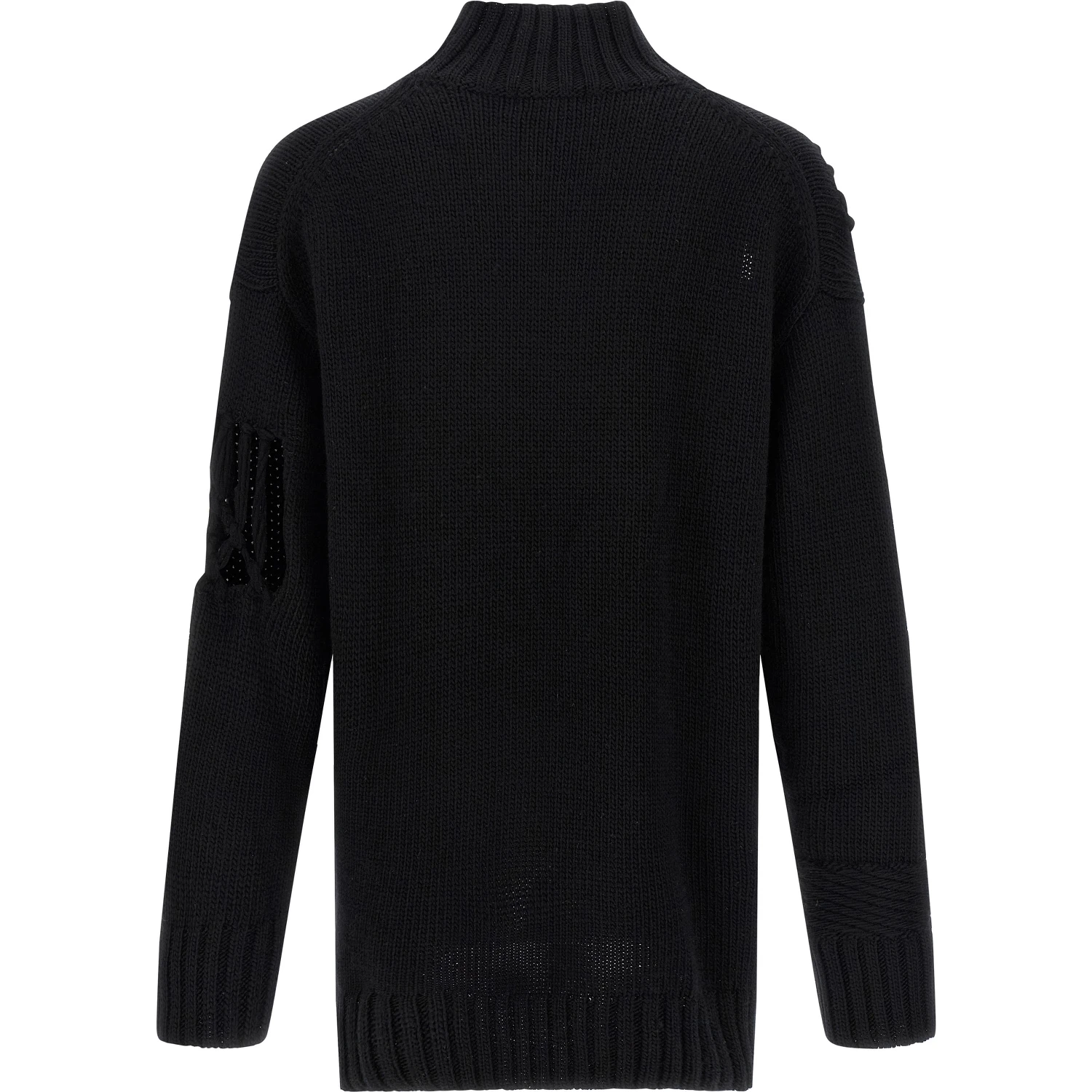 Black Wool Cardigan