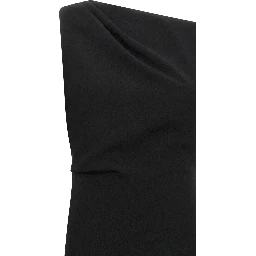 Black Triacetate Long Dress
