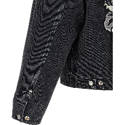 Black Cotton Denim Jacket