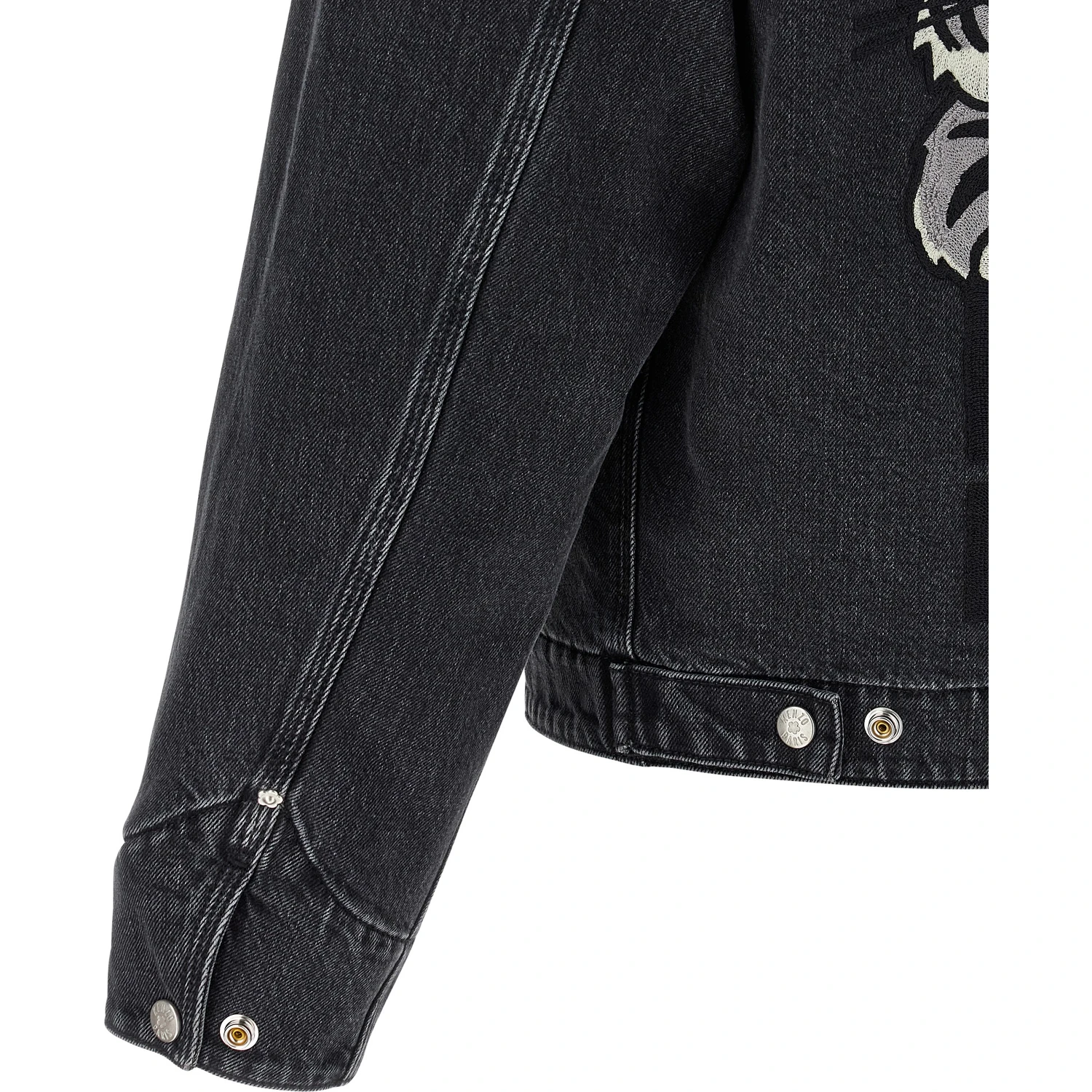 Black Cotton Denim Jacket