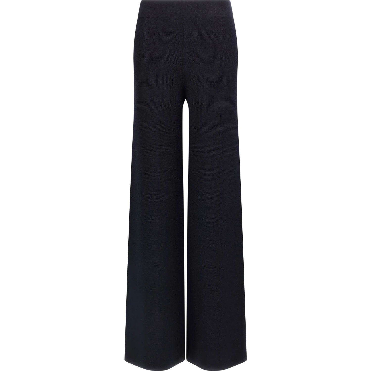 Blue Viscose Casual Pants
