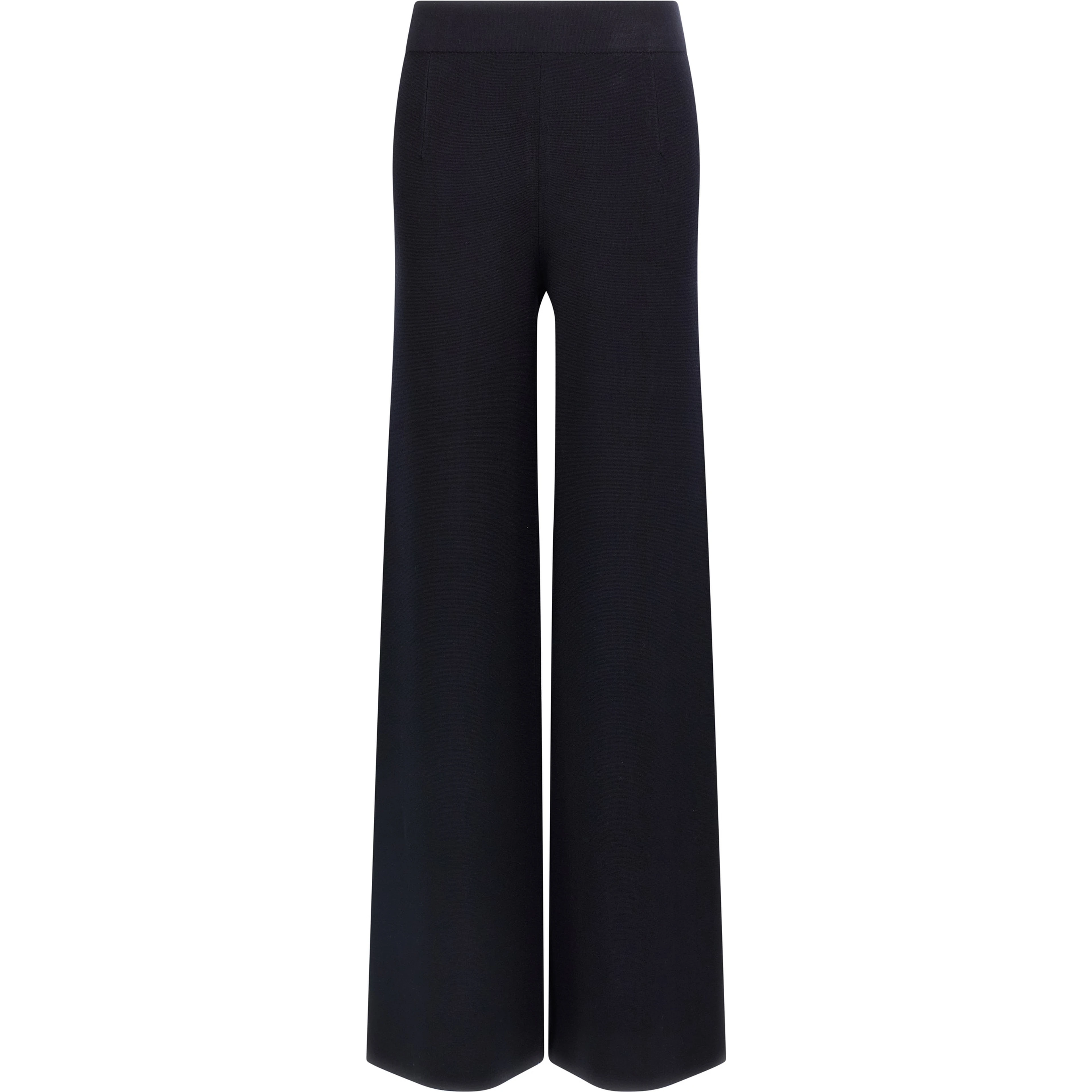 Blue Viscose Casual Pants