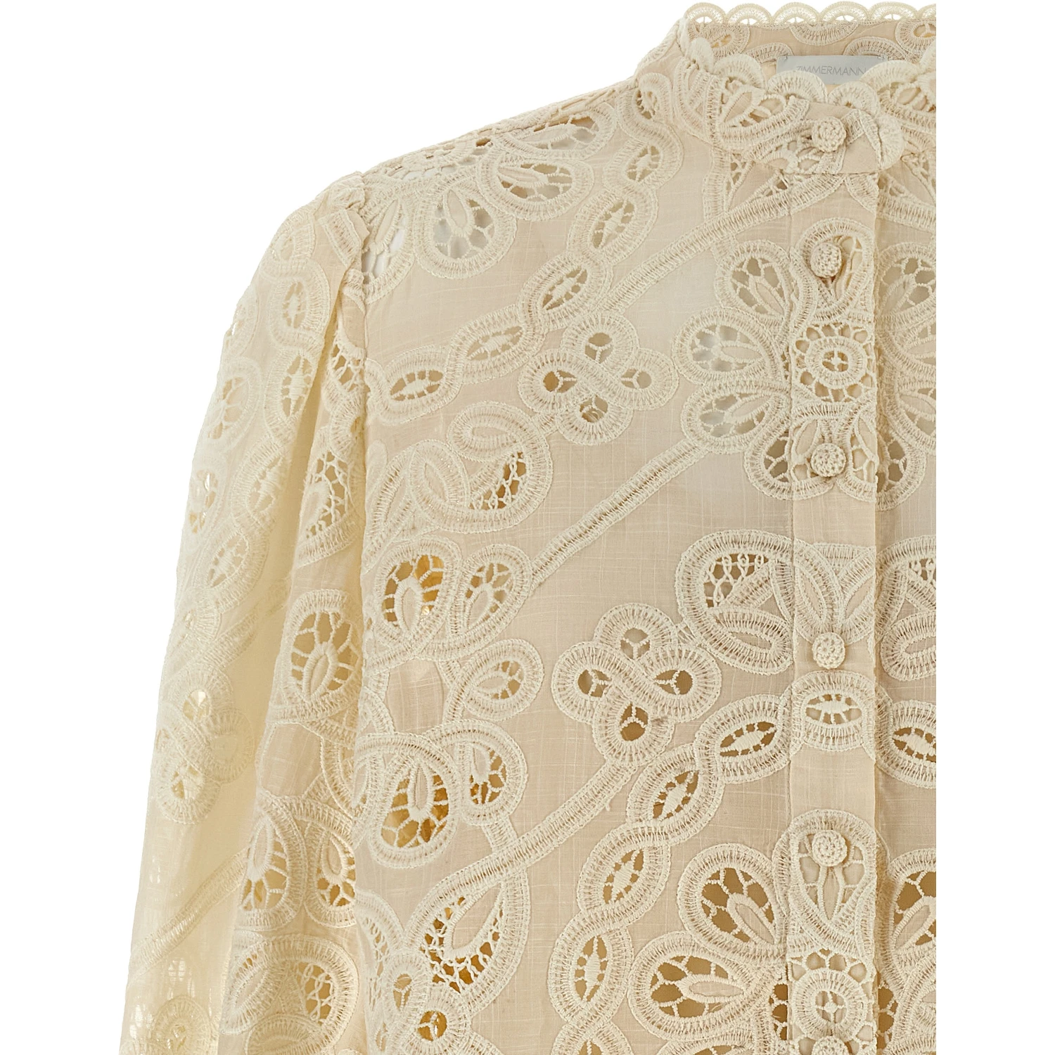 Beige Polyester Blouse