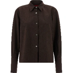 Brown Polyester Blouse