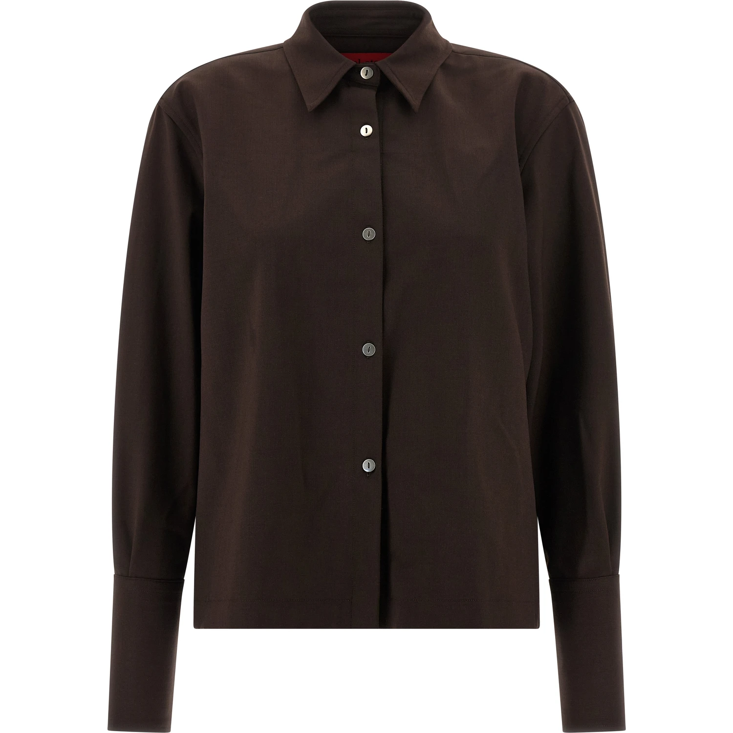 Brown Polyester Blouse