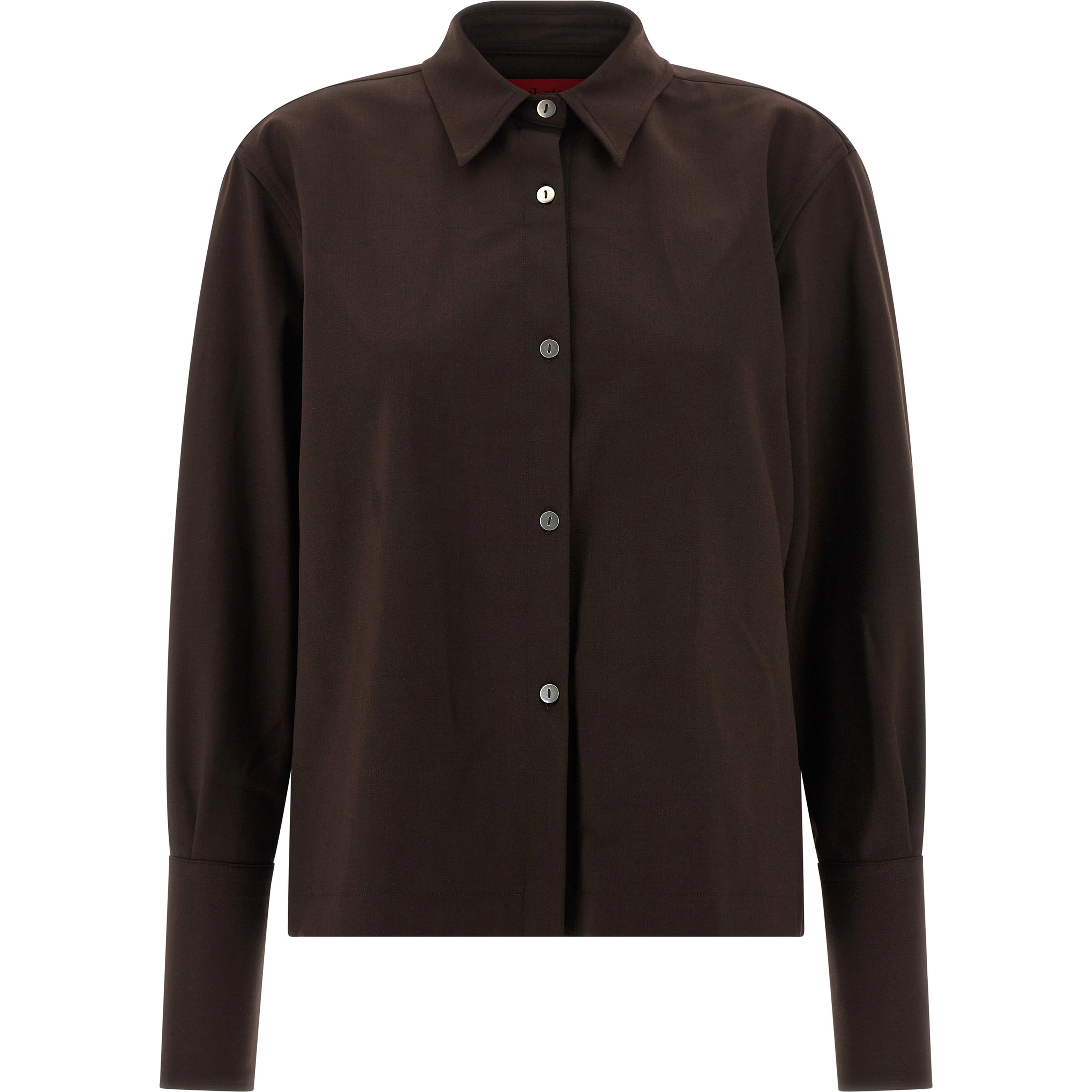 Brown Polyester Blouse