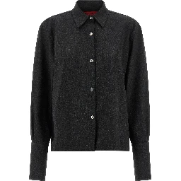 Gray Polyester Blouse