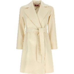 White Virgin Wool Coat