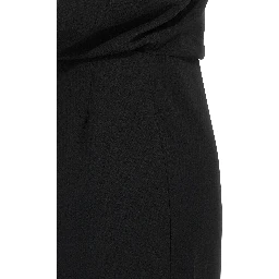 Black Triacetate Long Dress