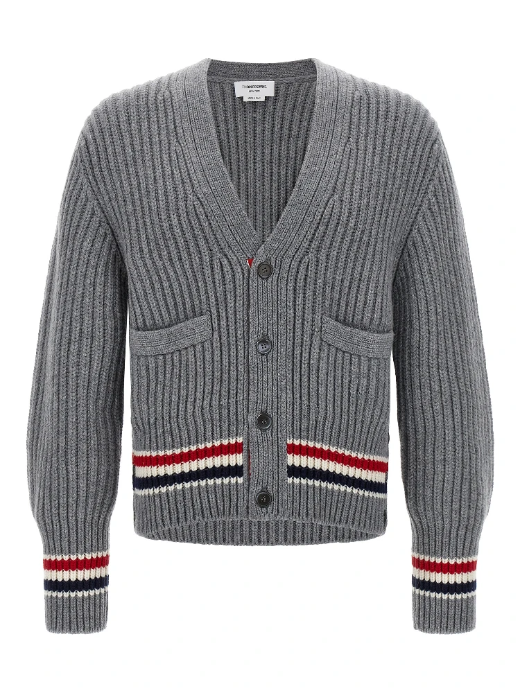 Gray Cashmere Cardigan