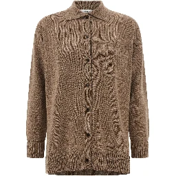 Brown Cashmere Cardigan