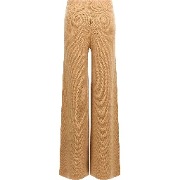 Brown Wool Casual Pants