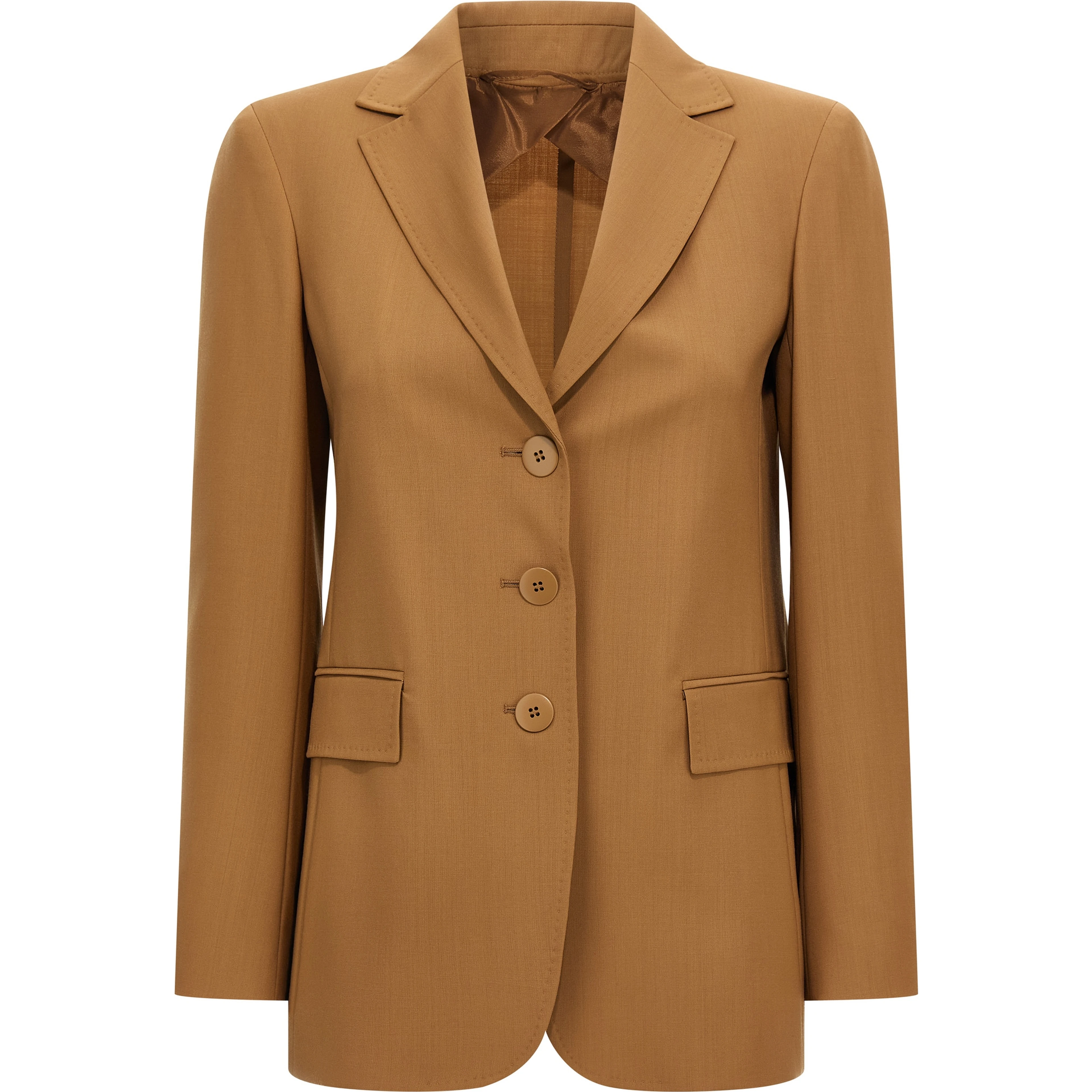 Brown Virgin Wool Blazer