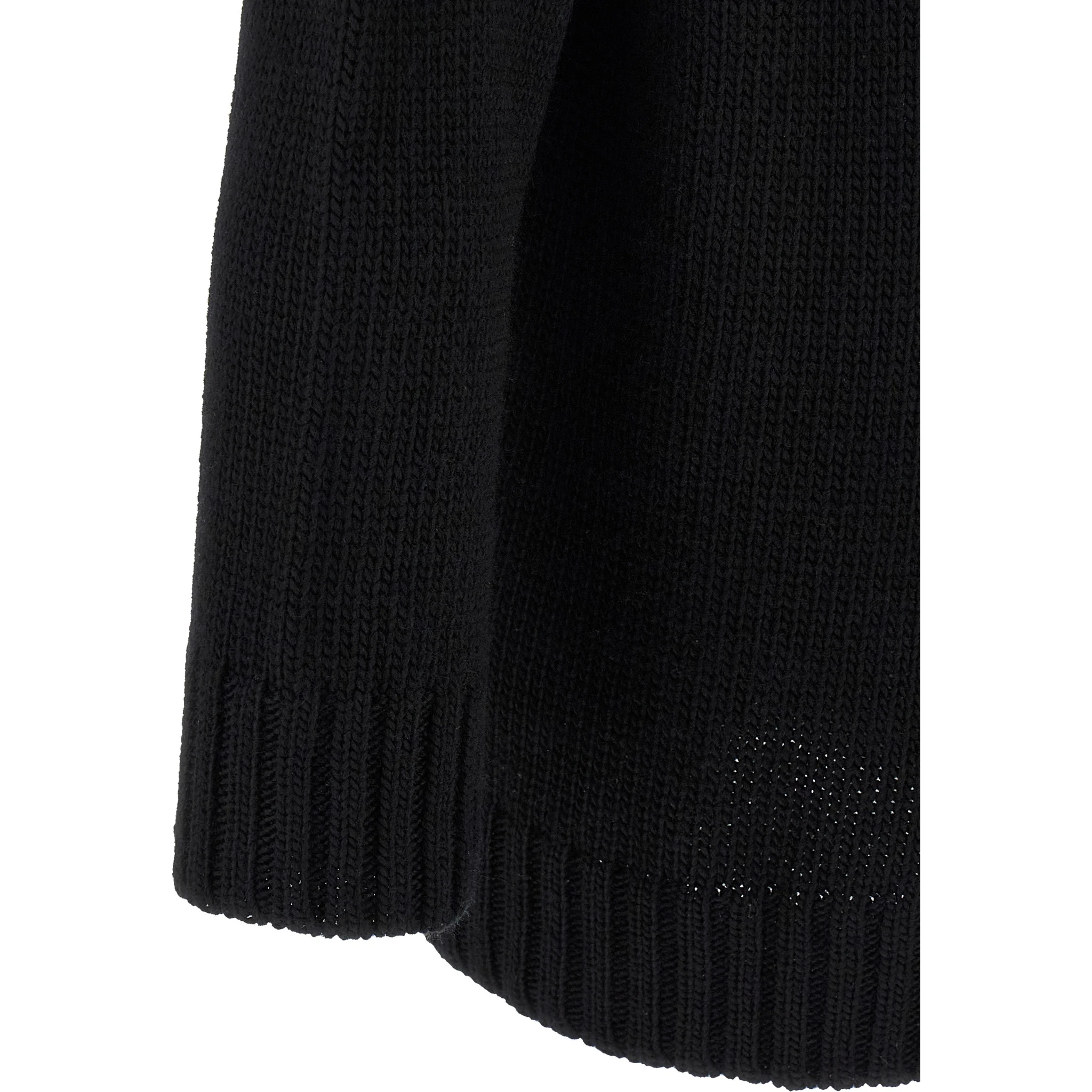 Black Wool Cardigan