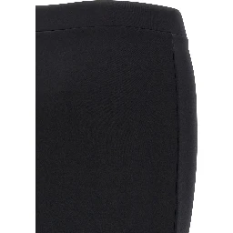 Black Polyamide Midi Skirt