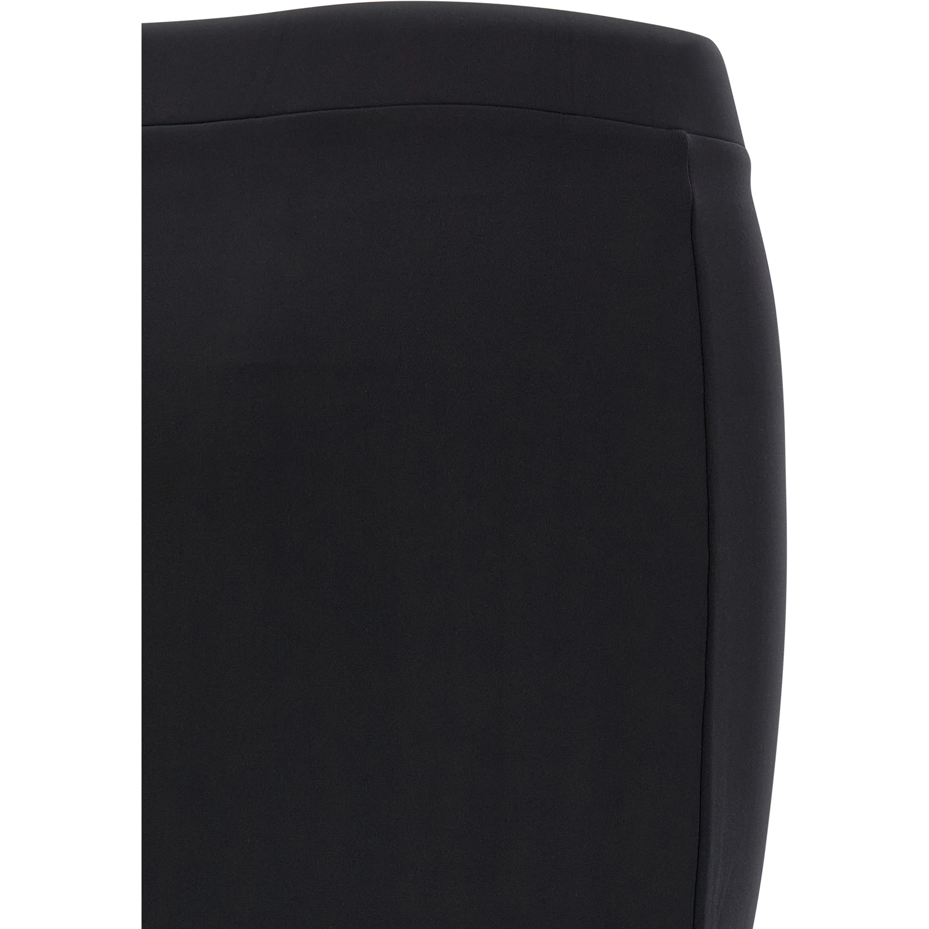 Black Polyamide Midi Skirt