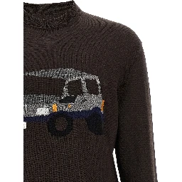 Brown Wool Cardigan