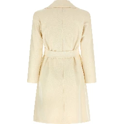 White Virgin Wool Coat
