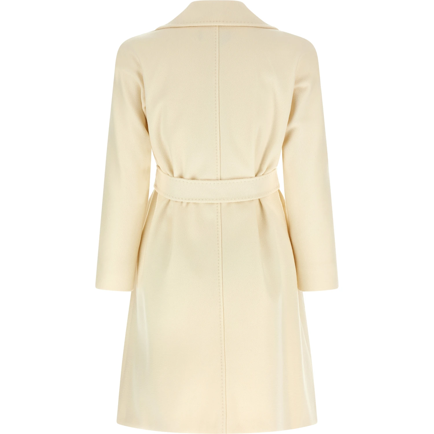 White Virgin Wool Coat