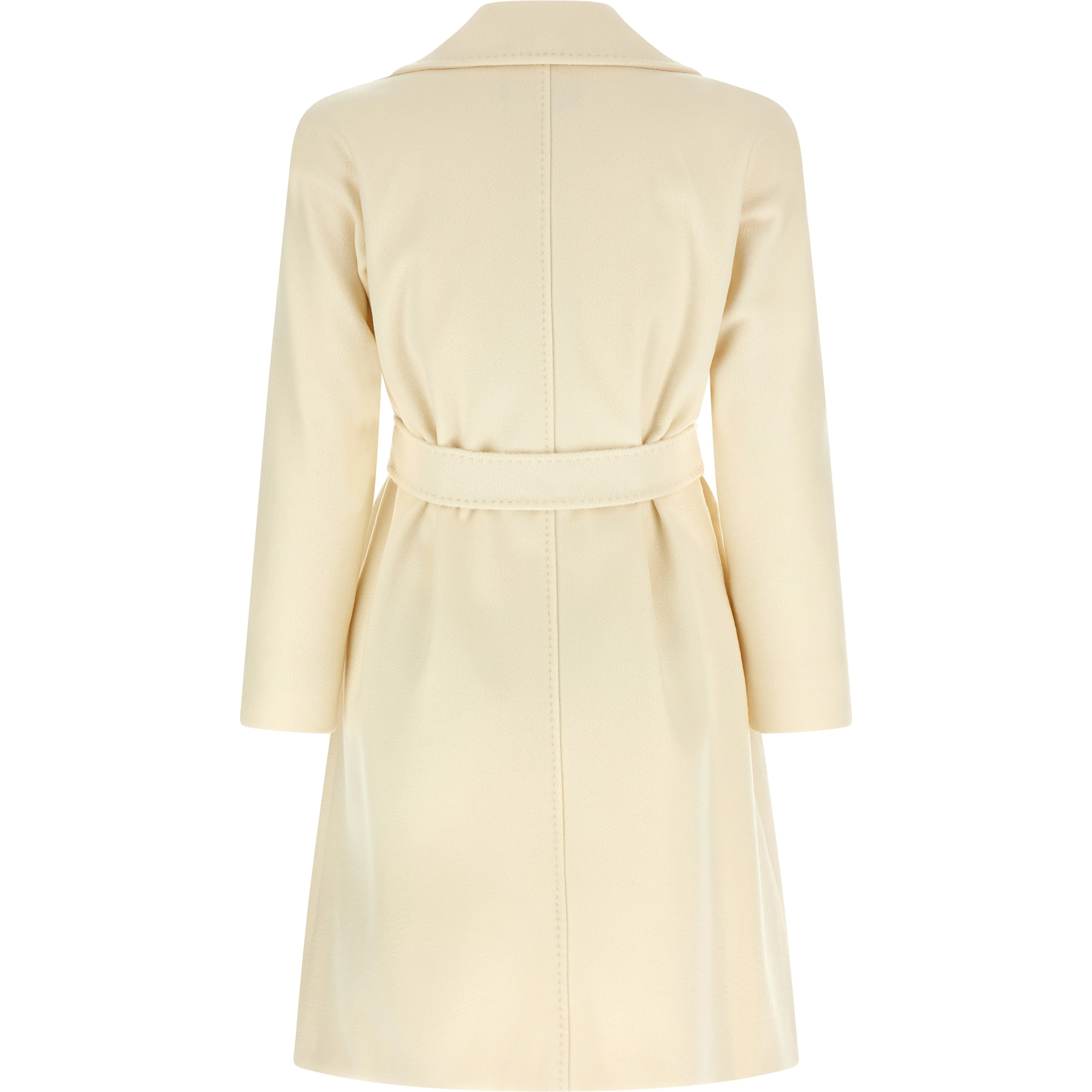 White Virgin Wool Coat