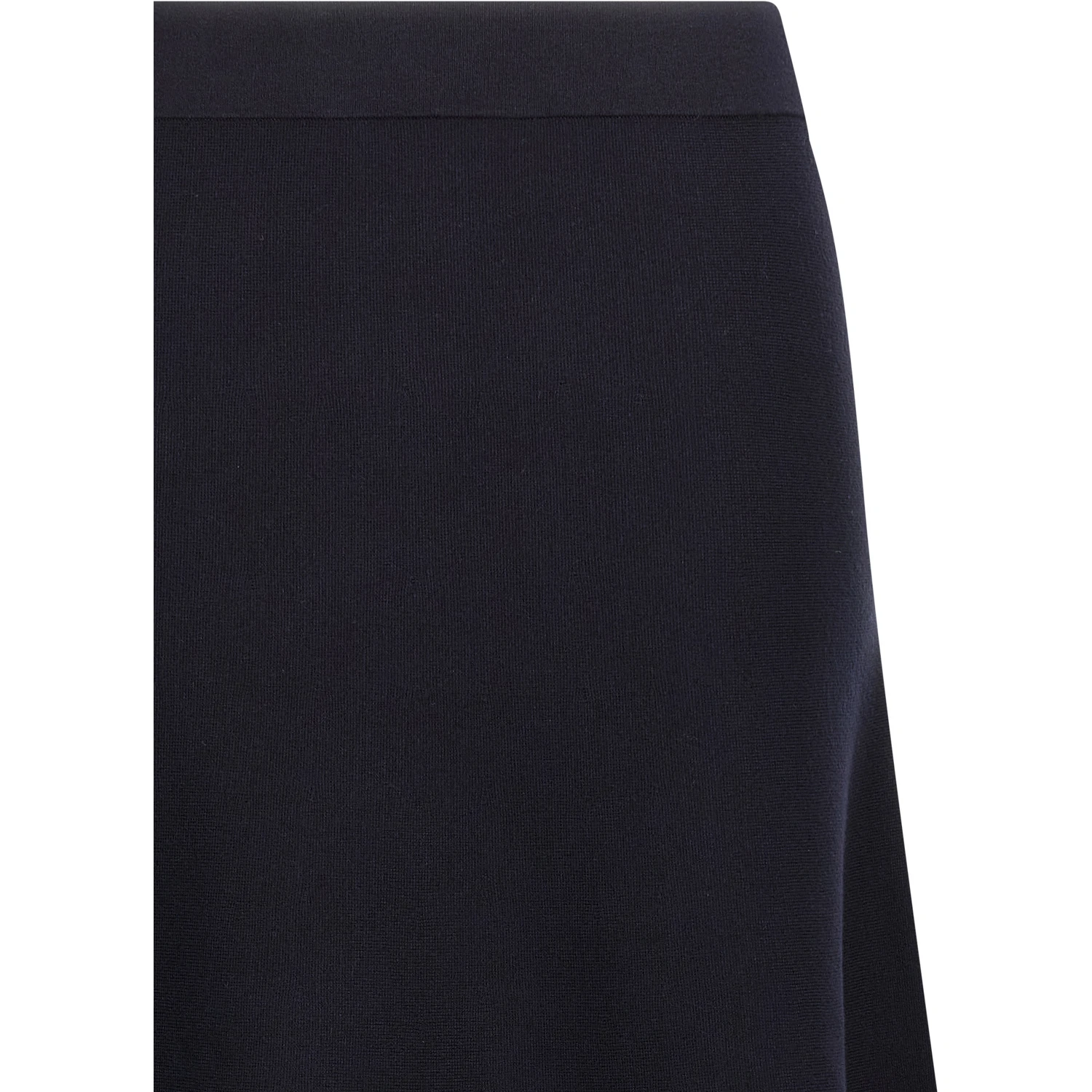 Blue Viscose Midi Skirt