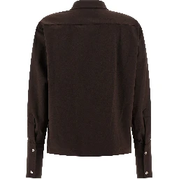 Brown Polyester Blouse