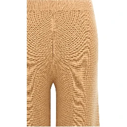 Brown Wool Casual Pants