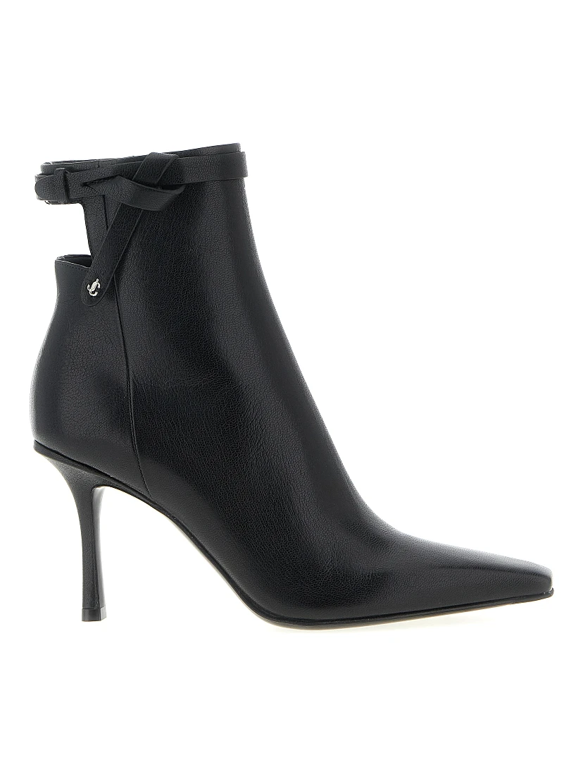 Black Leather Ankle Boots
