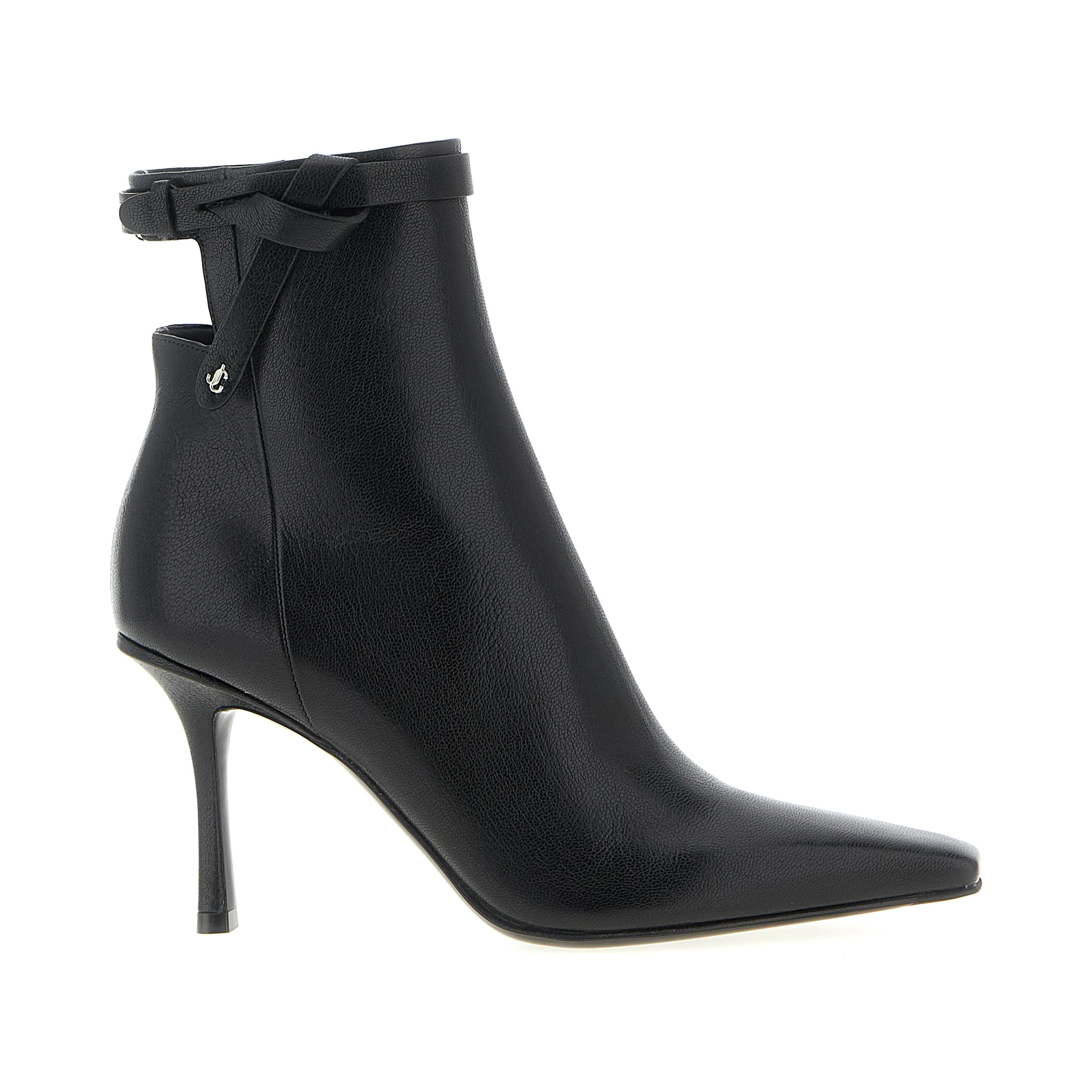 Black Leather Ankle Boots