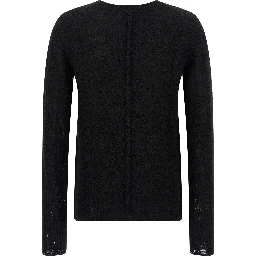 Black Wool Cardigan