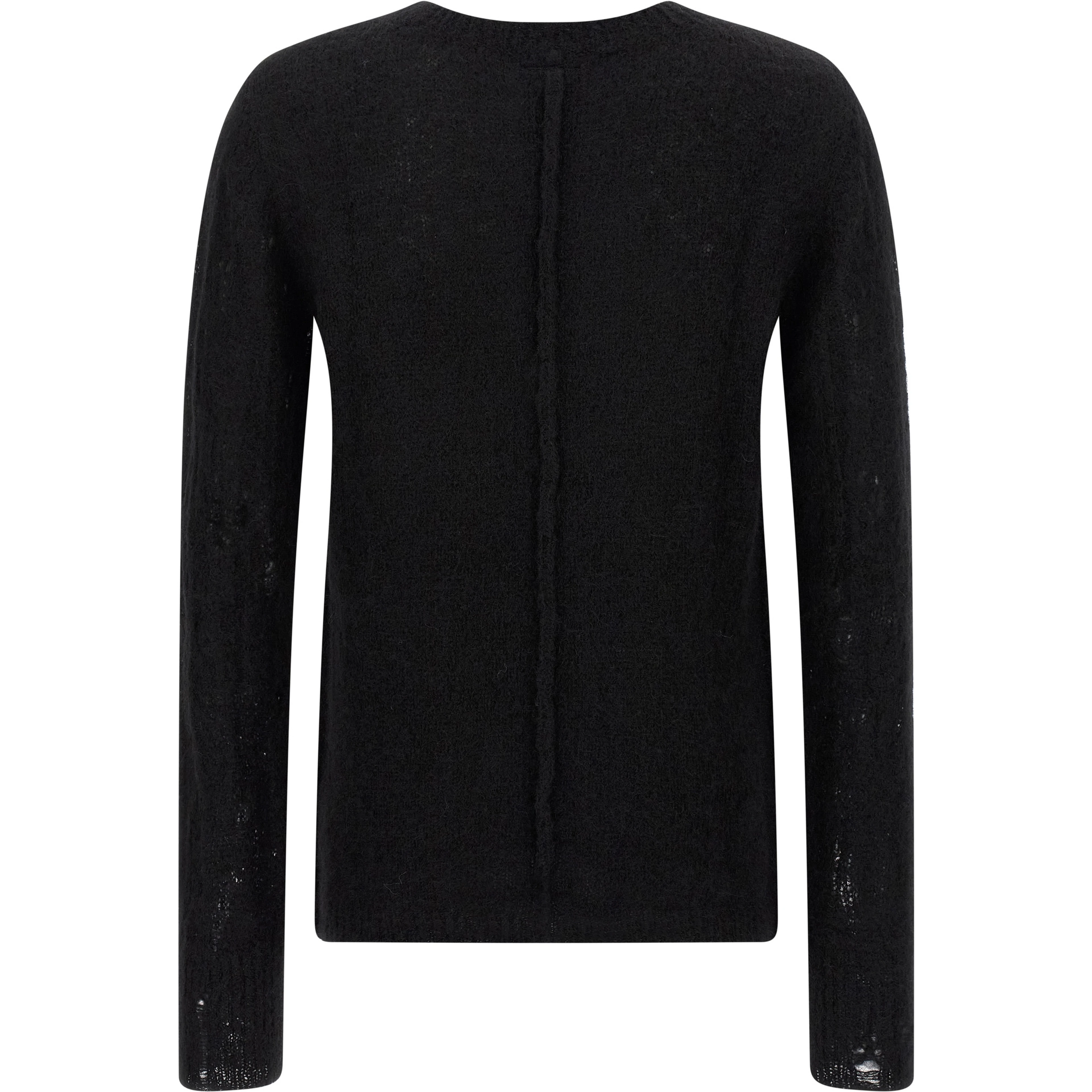 Black Wool Cardigan