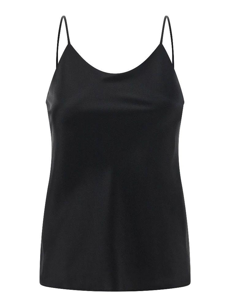 Black Silk Tank Tops