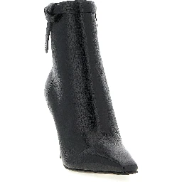 Black Leather Ankle Boots