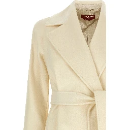 White Virgin Wool Coat