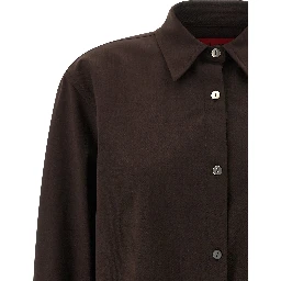 Brown Polyester Blouse