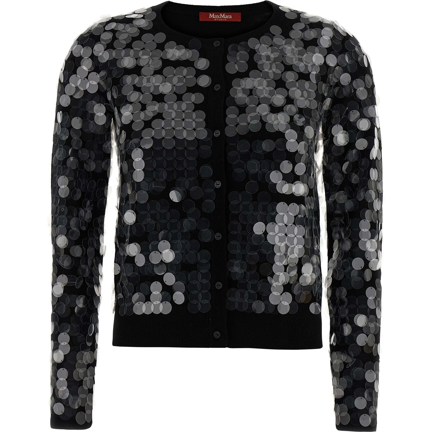 Black Virgin Wool Cardigan