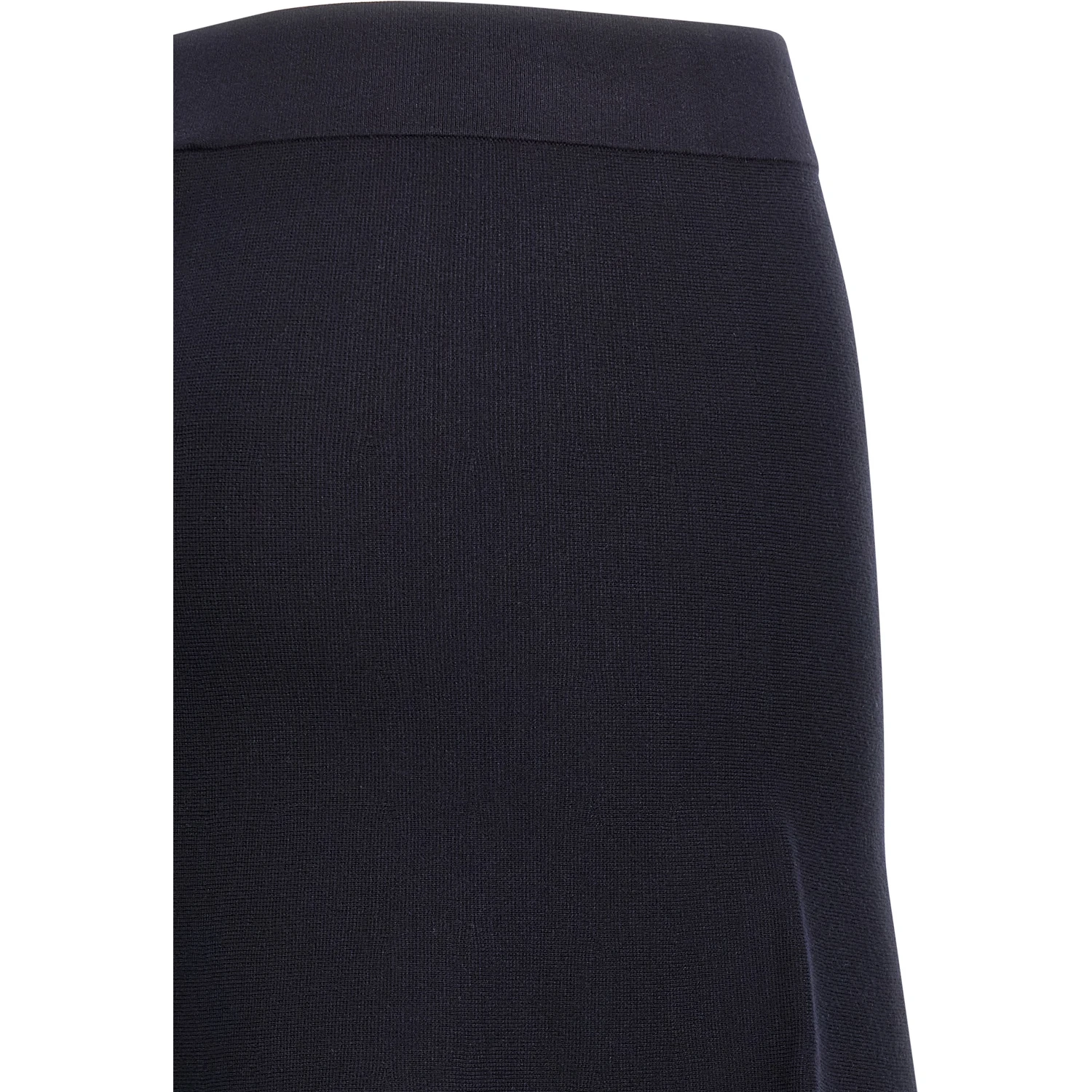 Blue Viscose Midi Skirt